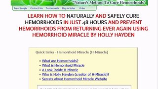Hemorrhoid Miracle Hemorrhoid Cure