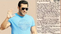 Salman Khan Shares His Hand Written Love Letter!
