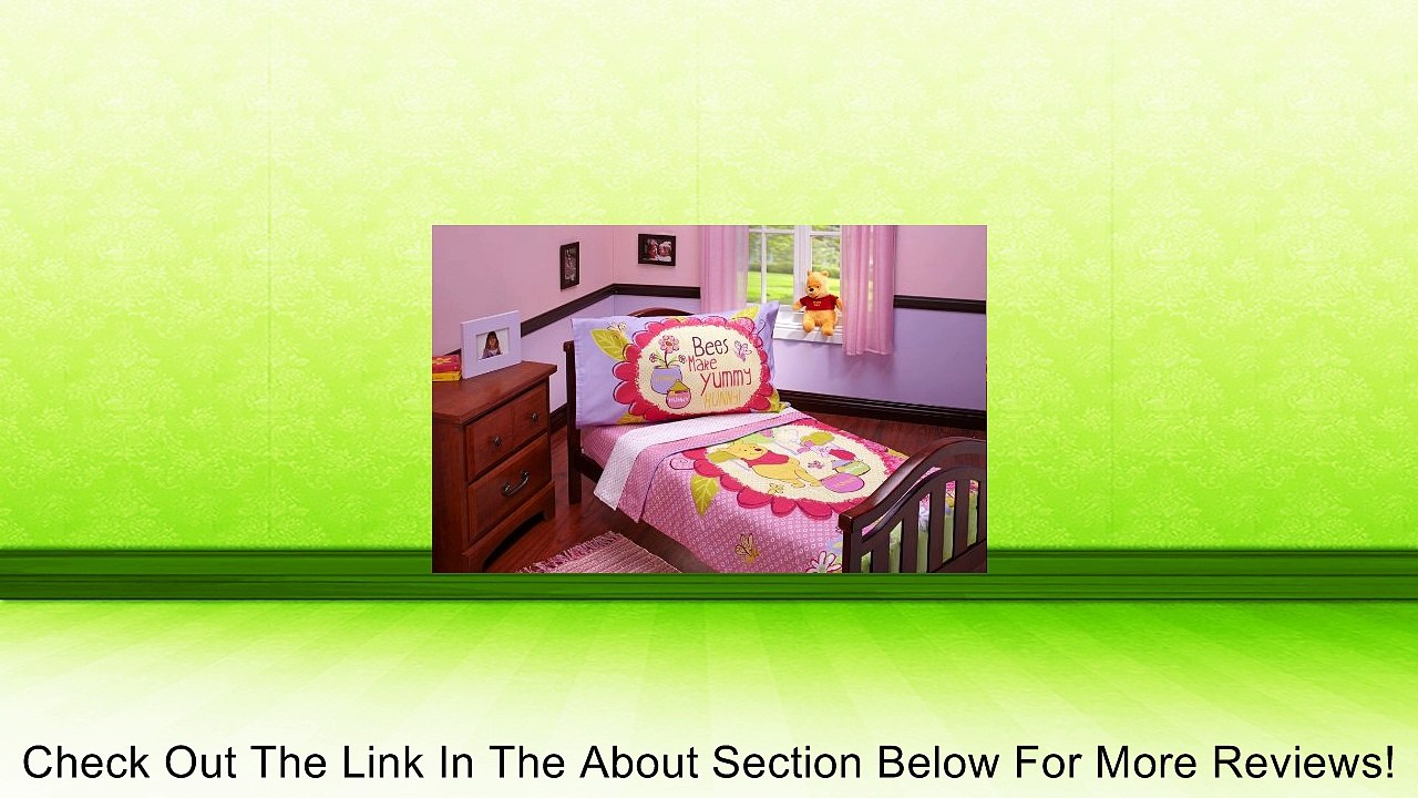 Winnie the Pooh Toddler Bedding 4 Piece Set, Yummy Hunny Pink (Discontinued by Manufacturer) Review