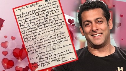 Salman Khan's First LOVE LETTER