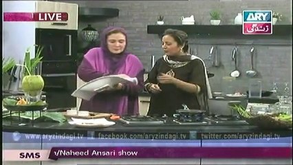 Naheed Ansari Show, 28th Decemeber 2014, Aloo Kulcha & Paratha