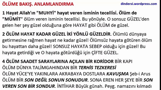12.sınıf 1.ünite AHİRET dindersi.wordpress.com