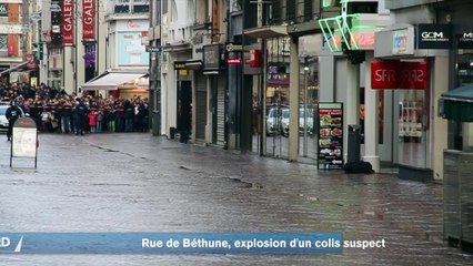 Explosion d'un colis suspect rue de Béthune à Lille