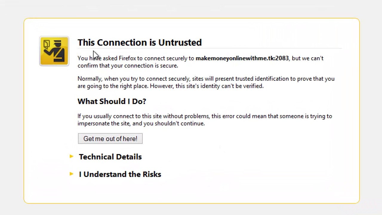 Solve This Connection is Untrusted Issue in Seconds