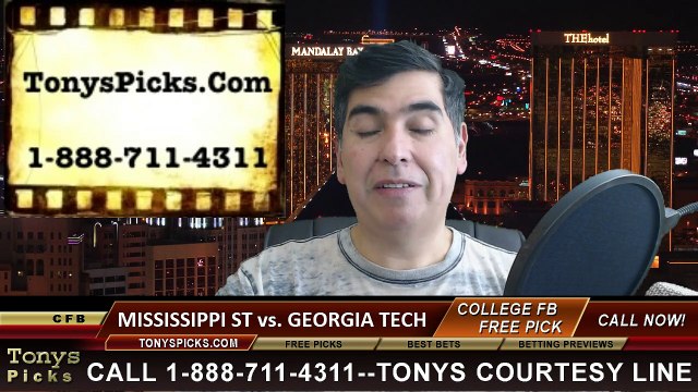 Georgia Tech Yellow Jackets vs. Mississippi St Bulldogs Free Pick Prediction Orange Bowl NCAA College Football Odds Preview 12-31-2014