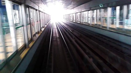 Beautiful view of London metro train & Track