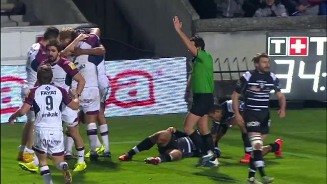 TOP14 - Bordeaux-Brive: Essai Metuisela Talebula (BOR) - J14 - Saison 2014/2015