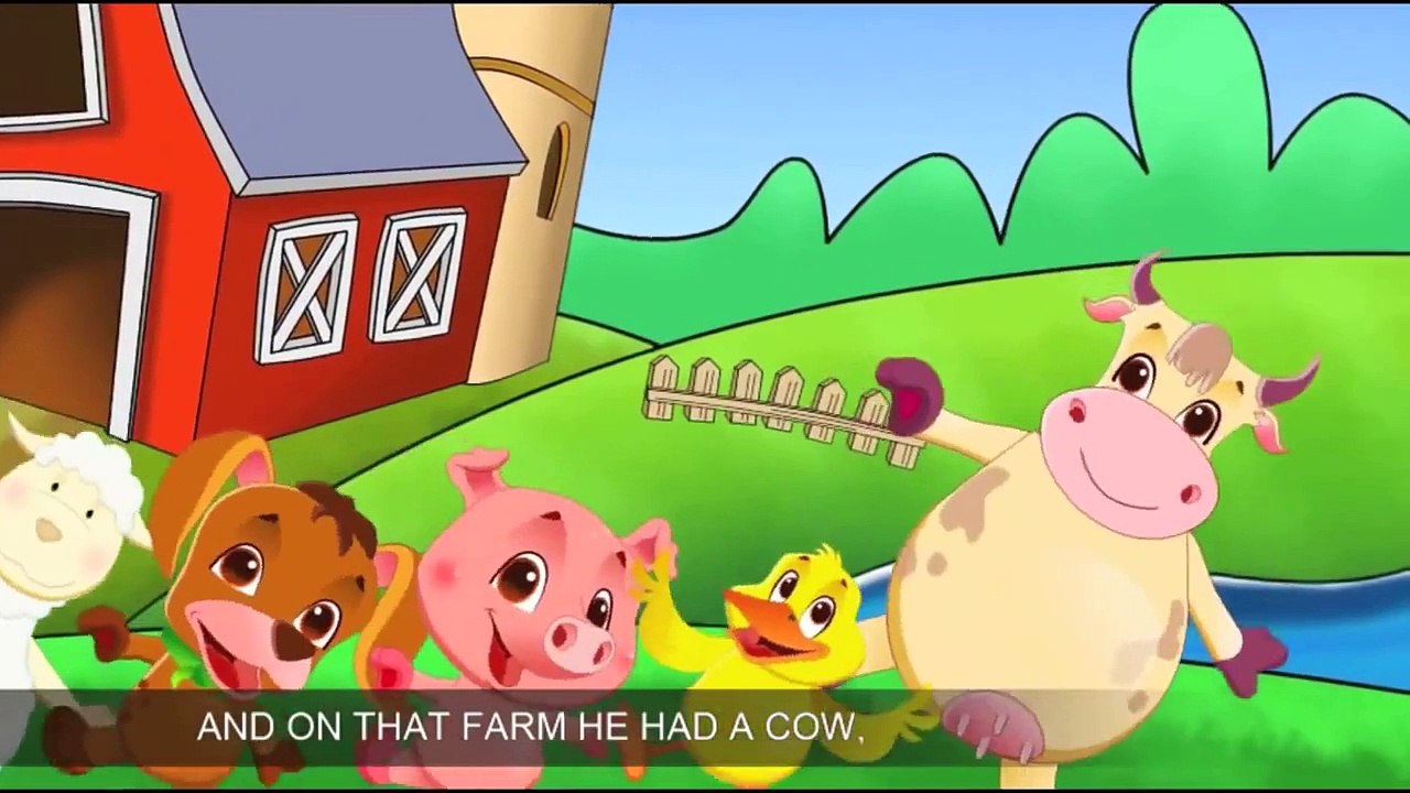 Old MacDonald Had A Farm EIEIO English Nursery Rhymes Children Songs