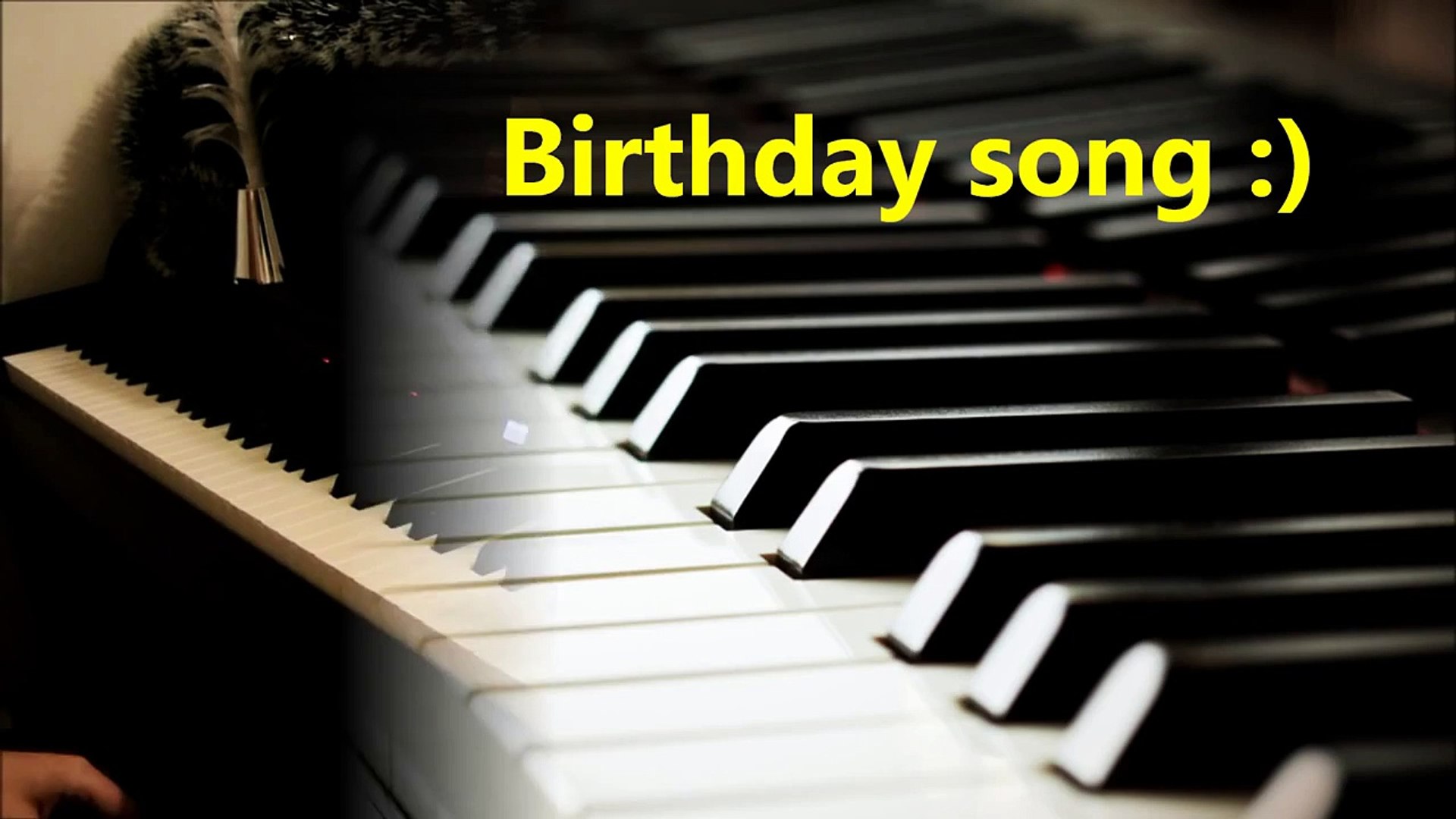 Birthday Song Piano Cover [Happy Birthday to Me] - video Dailymotion