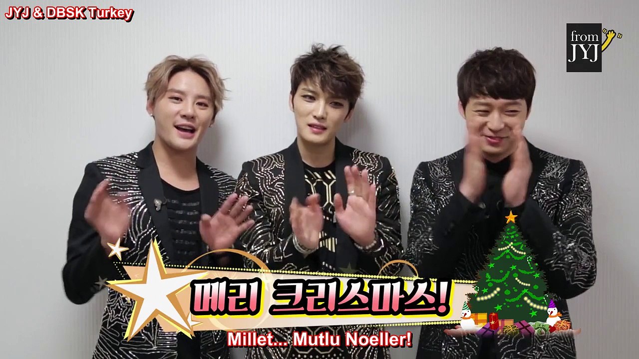 [Türkçe altyazı]Christmas Message From JYJ