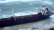 Çanakkale Fırtınada Sürüklenen Gemi Çanakkale'de Karaya Oturdu