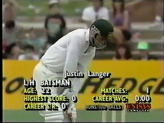 Ambrose, Bishop, Walsh, Kenny Benjamin ball by ball vs Australia 1992