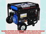 DuroMax XP10000E 10000 Watt 16 HP OHV 4Cycle Gas Powered Portable Generator With Wheel Kit And Electric Start