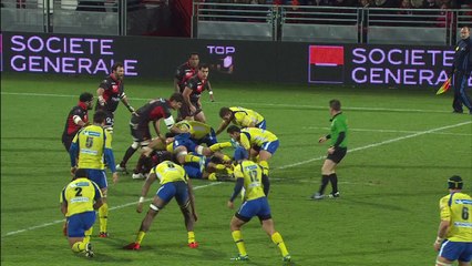 TOP14 - Lyon-Clermont: Essai Peceli Yato - J14 - Saison 2014-2015