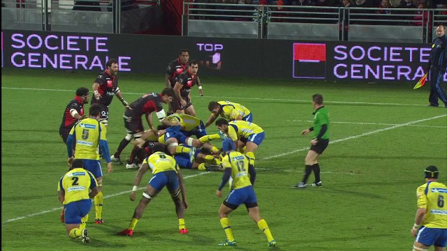 TOP14 - Lyon-Clermont: Essai Peceli Yato - J14 - Saison 2014-2015