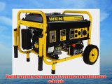 WEN 56475 Generator with Electric Start and Wheel Kit CARB Compliant 4750watt