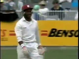 Brian Lara Trapped by Michael Whitney, Out or Not Out