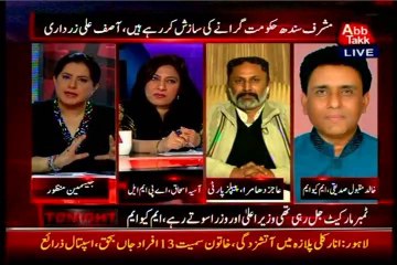 Abb Takk Tonight With Jasmeen with MQM Khalid Maqbool Siddiqui (29 Dec 2014)