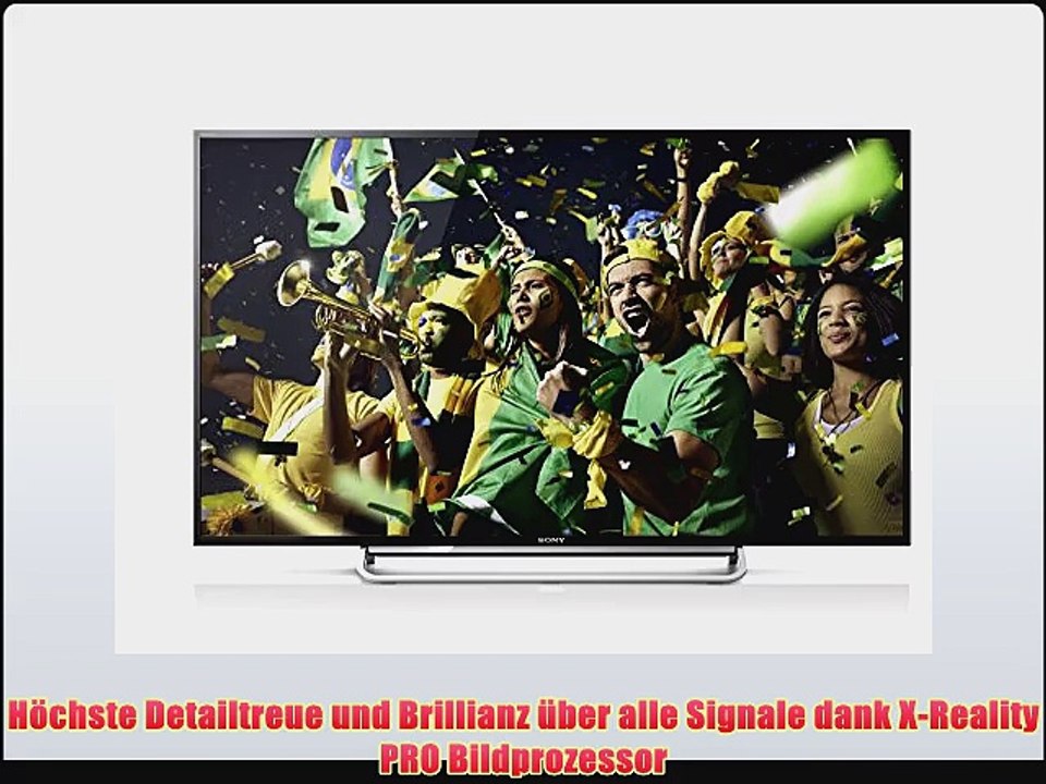 Sony BRAVIA KDL48W605 122 cm 48 Zoll LEDBacklightFernseher EEK A Full HD Motionflow XR 200Hz WLAN Smart TV DVBTCS2 schwa