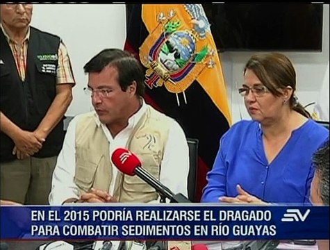 Prefectura entregó estudios para realizar dragado del río Guayas