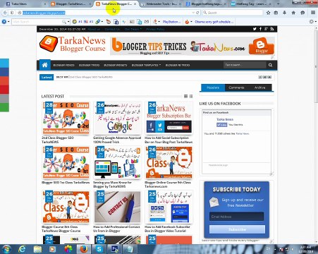 Blogger SEO Course 3rd Class TarkaNEWS.COM
