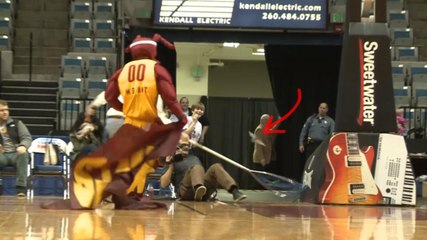 Bat Rudely Interrupts Basketball Game