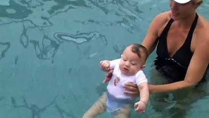 7 Month Old Baby Floating