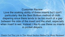 Best Bottom Inserts - Hemp/Organic Cotton Insert - Small Review