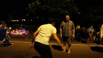 Dean Z and Wilson playing Hacky Sack part 1 at the Candlight Vigil Elvis Week 2014 video