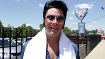 Jason Griffith cuts an ad for Walkin On The Blvd Elvis Week 2014 video