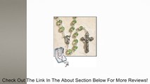 August (Peridot) Double Capped Birthstone Rosary-- 25