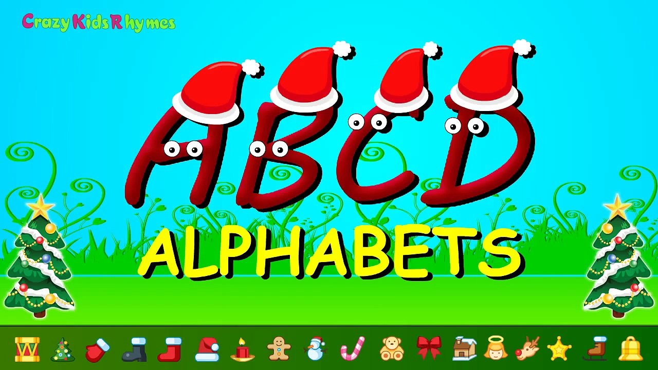 Chirstmas Santa Claus Cartoon ABC Songs for Children Nursery Rhymes Alphabet Song Phonics