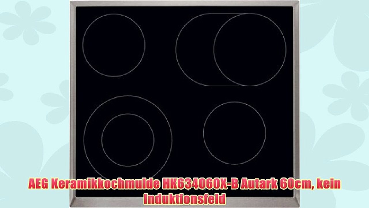 AEG Keramikkochmulde HK634060X-B Autark 60cm kein Induktionsfeld