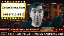 Oklahoma St Cowboys vs. Washington Huskies Free Pick Prediction Cactus Bowl NCAA College Football Odds Preview 1-2-2015