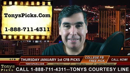 Thursday College Football Bowl Free Picks TV Games Odds Predictions 1-1-2015