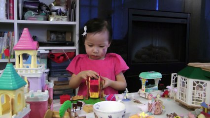 Girl And Sylvanian Families