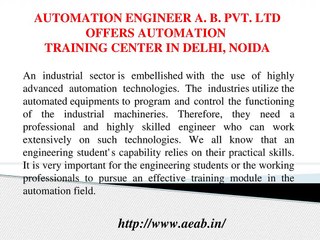 Looking for Best Automation Training Center in Delhi, Noida