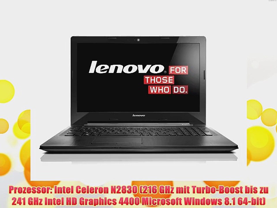 Lenovo G50-30 396 cm (156 Zoll HD TN) Notebook (Intel Celeron N2830 241GHz 4GB RAM 320GB HDD