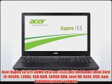 Acer Aspire E5-571-36W9 396 cm (156 Zoll) Notebook (Intel Core i3-4030U 19GHz 4GB RAM 500GB