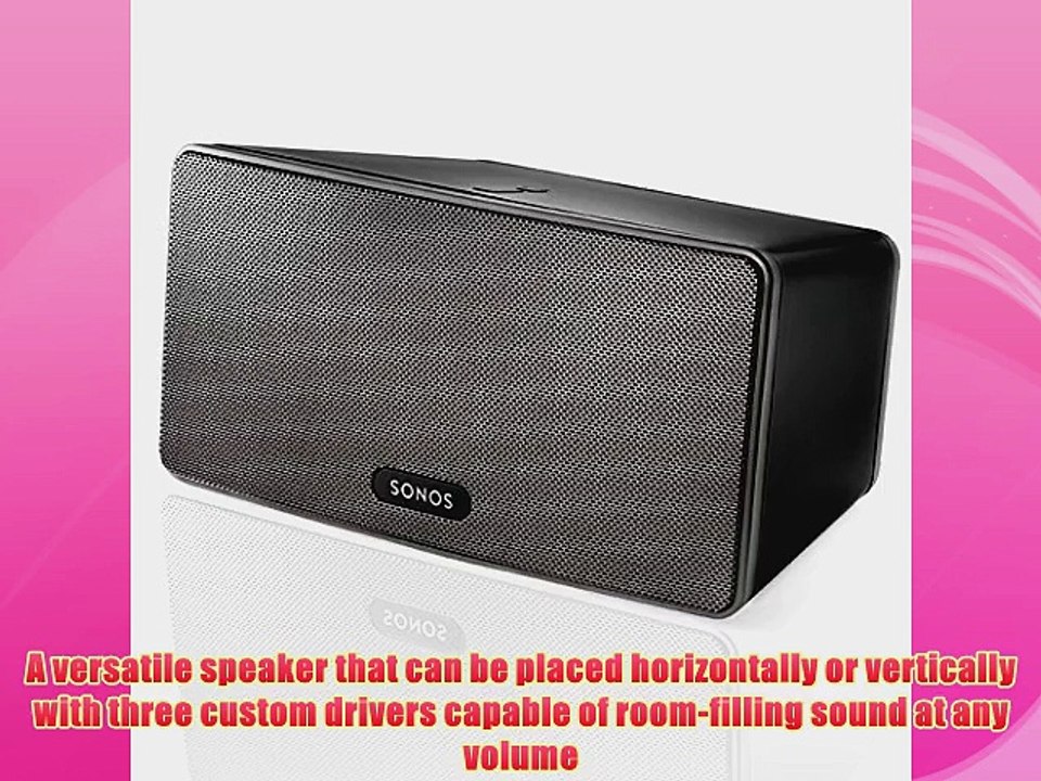 SONOS PLAY:3 Wireless Speaker for Streaming Music (Black)