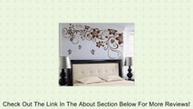 TRURENDI Large Flower Butterfly Removable PVC Wall Sticker Home Decor Art Decal Review