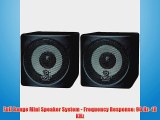 Pyle Home PCB3BK 3-Inch 100-Watt Mini Cube Bookshelf Speakers - Pair (Black) (Pair)