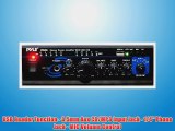 Pyle Home PTAU45 Mini 2x120 Watt MAX Stereo Power Amplifier with USBCDAUX Inputs