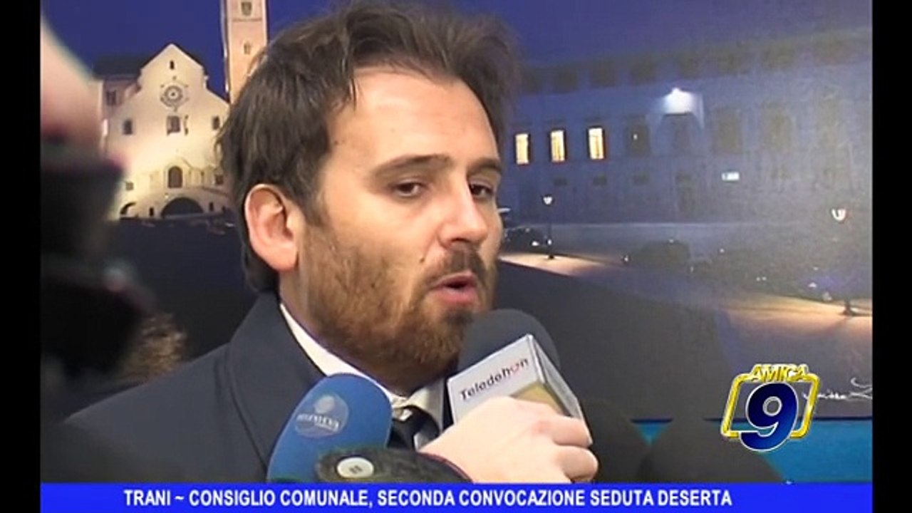 TRANI | Consiglio comunale, seconda convocazione seduta deserta