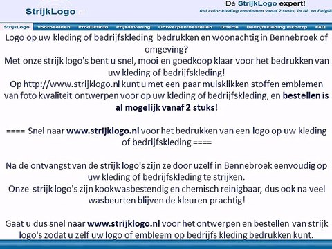 Logo kleding bedrijfskleding bedrukken Bennebroek