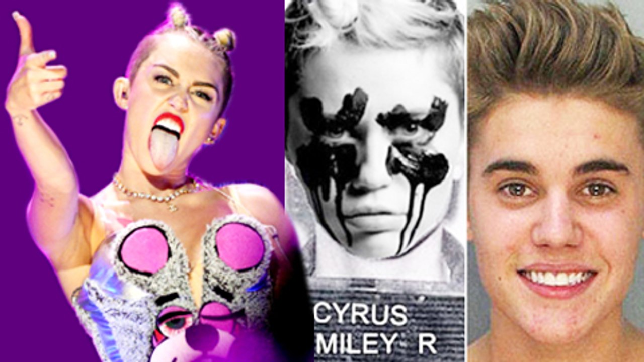 Miley Cyrus DISSES Justin Bieber With Prison Mug Shot!