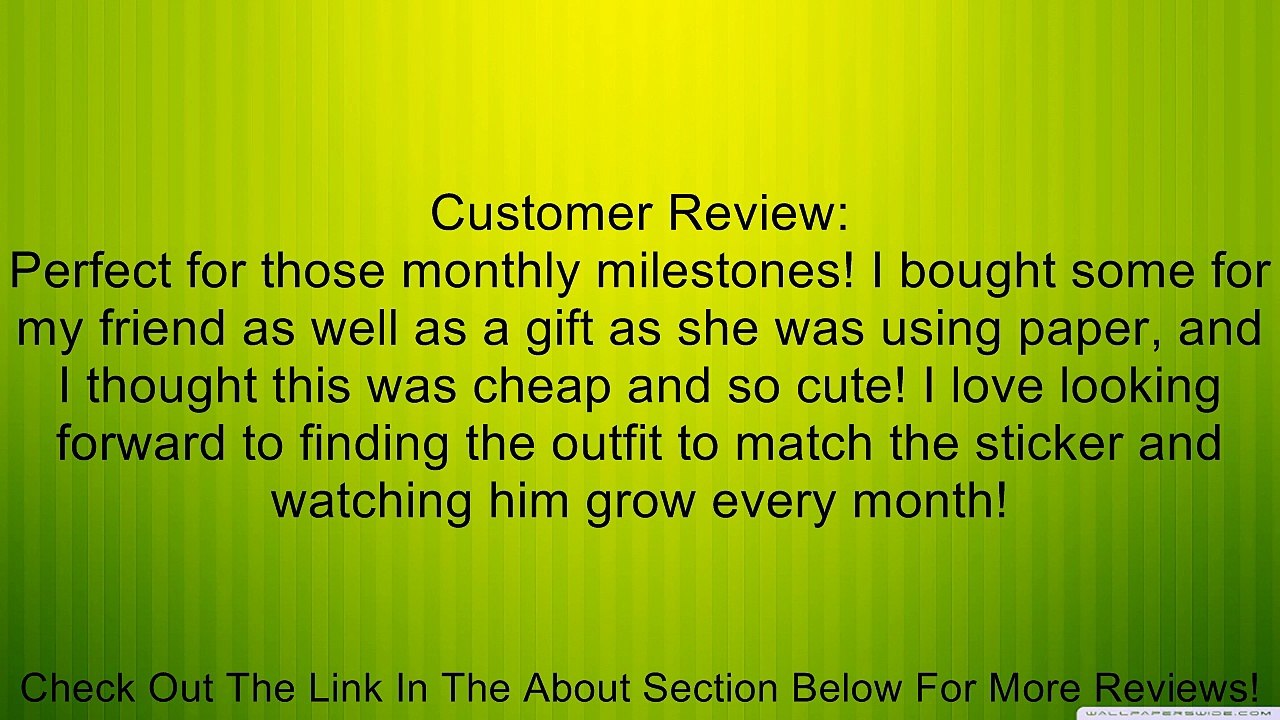 Stick'Nsnap(TM) Huge Sale! Baby boy or girl "Happy Colors", 12 Milestones Monthly stickers (To put on shirt or ONESIES�) Review