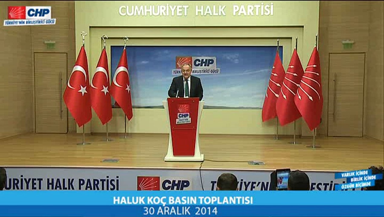PROF.DR. HALUK KOÇ BASIN TOPLANTISI 30/12/2014