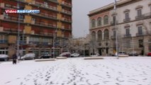 Andria si risveglia coperta di neve: il video che vi farà emozionare