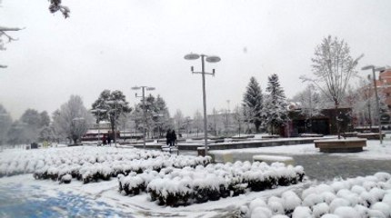 Bolu Kent Merkezi Beyaza Büründü